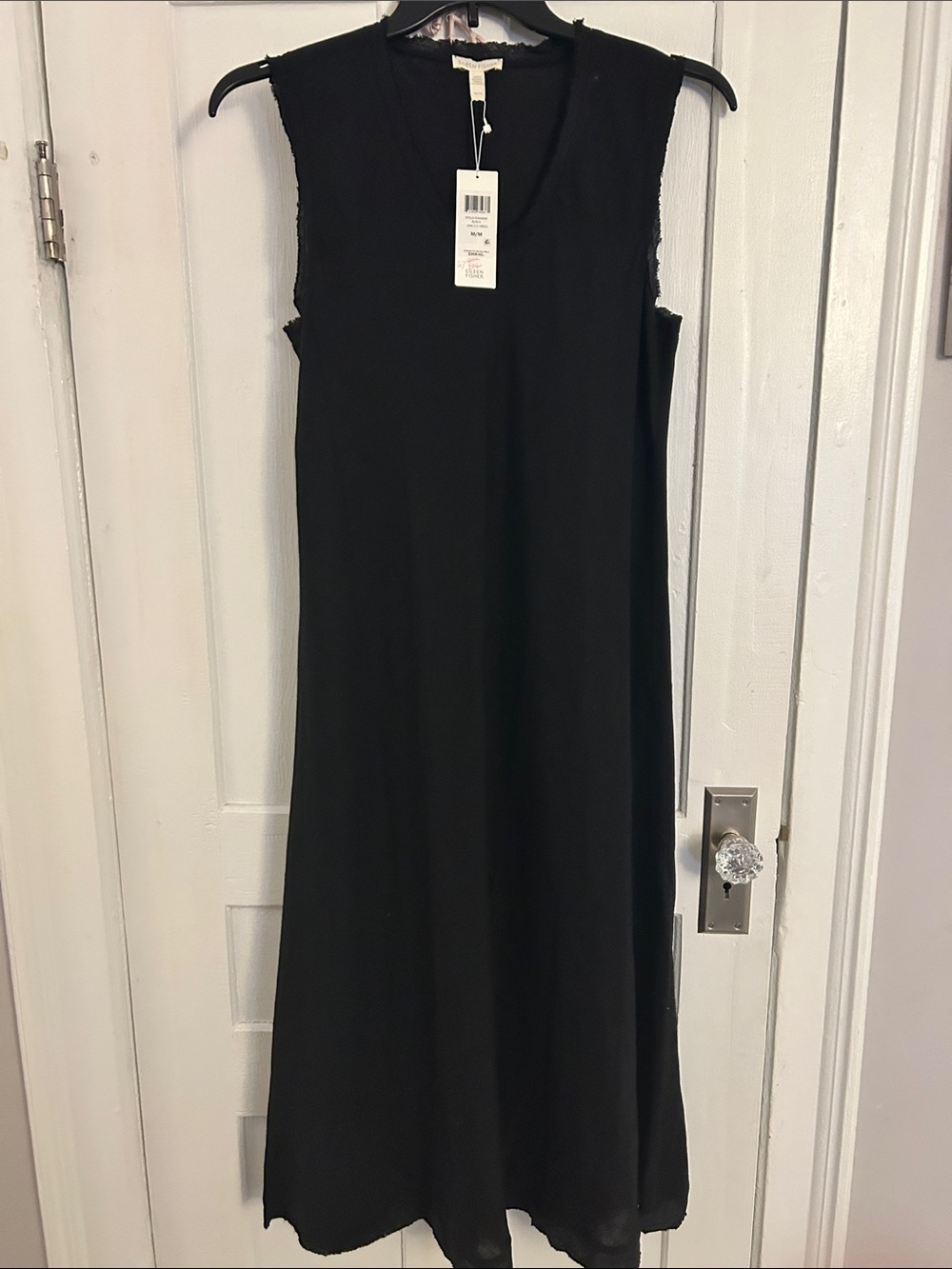 Eileen Fisher Black Sleeveless V-Neck Women's Dress (new with tags)